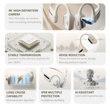Smart Wi-Fi Camera Earphone ;Mozin Fold M1 pro